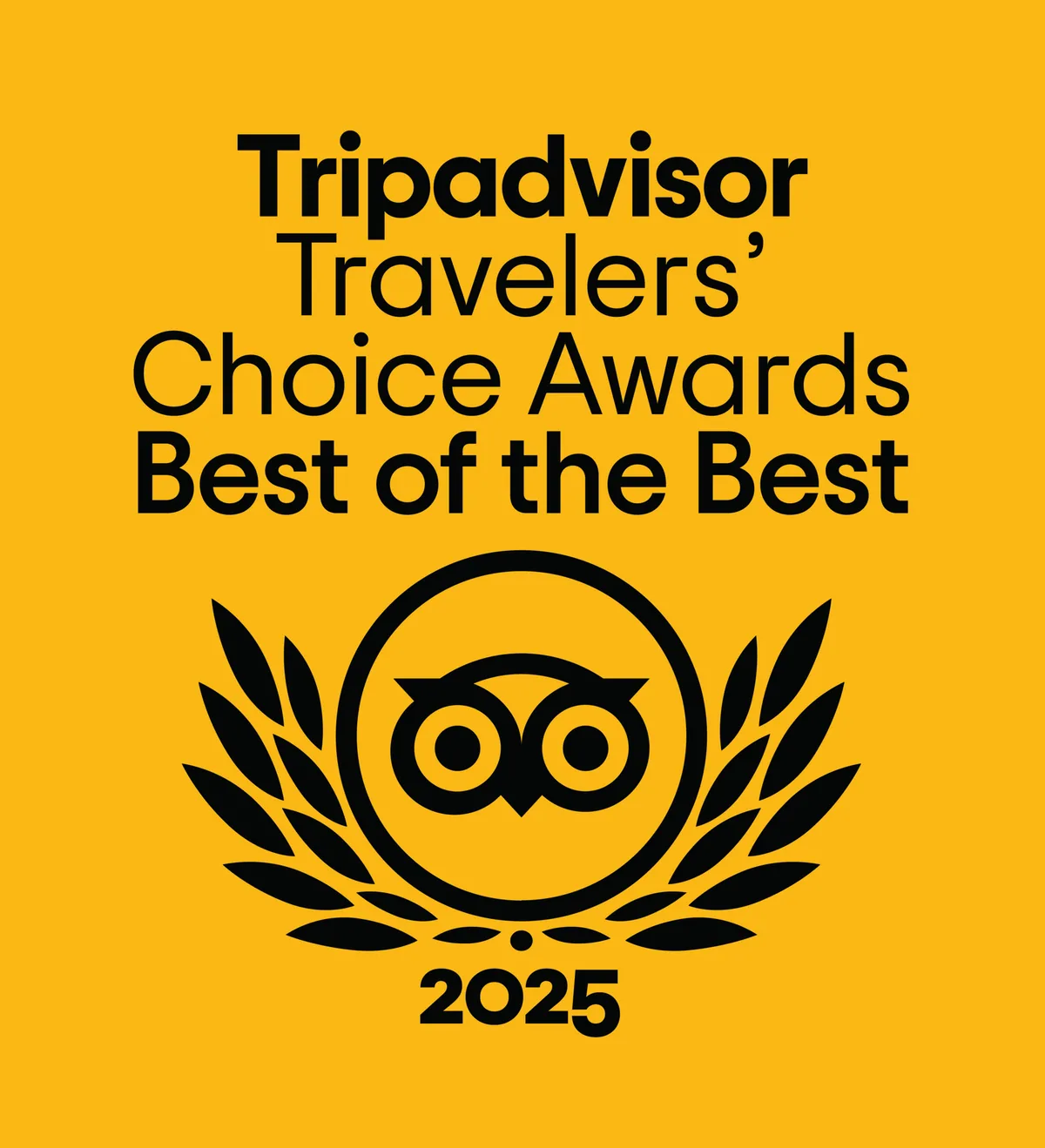 Tripadvisor Travellers' Choice Awards Best of the Best 2025 badge